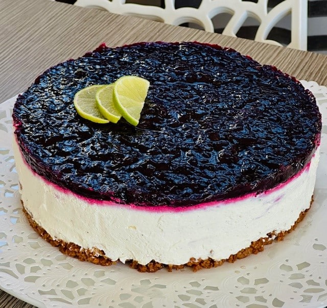 cheesecake blueberries