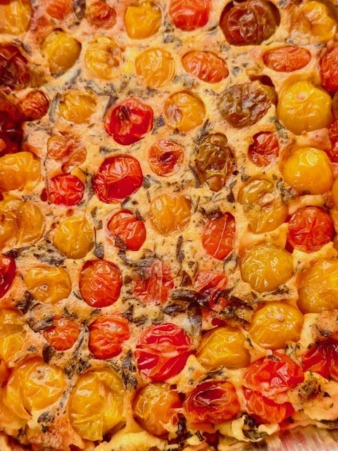 party tomatoes clafoutis