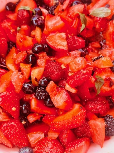 party tomato fruit salad